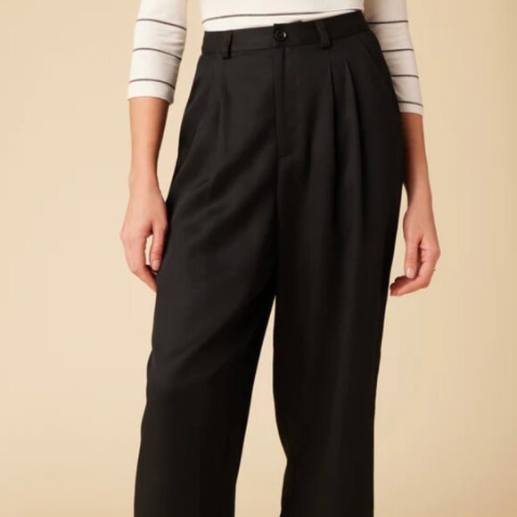 Amour Vert NWT Women's Tencel Twill Wide Pant - Picture 2 of 10